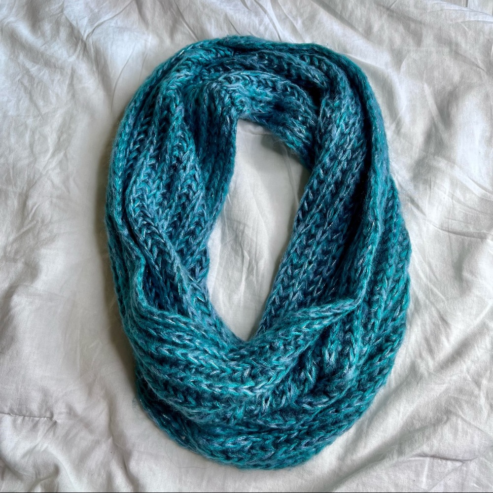 Turquoise infinity scarf